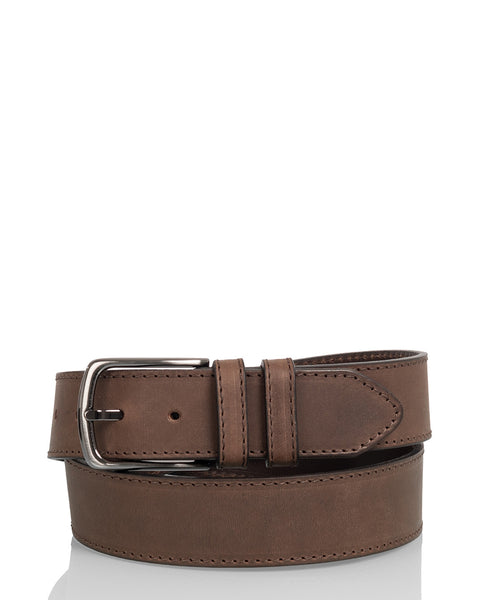 Utua nahkavyö 4cm tummanruskea