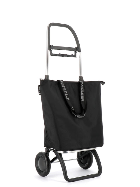 Rolser ostoskärry Mini Bag Plus MF 2L musta 2 renkaalla