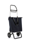 Rolser citykärry Mini Bag Plus MF 2L siniharmaa 2 renkaalla