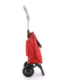 Vedettävä ostoskärry Rolser Mini Bag Plus MF punainen 2 renkaalla